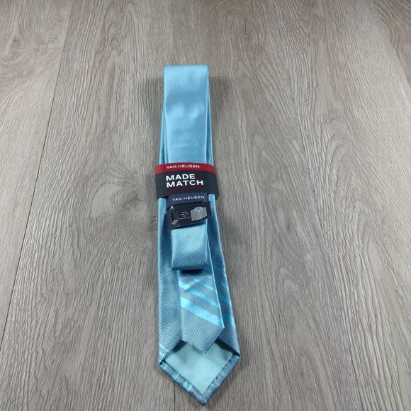 Van Heusen Mint Striped Tie Right Tie - Picture 3 of 3